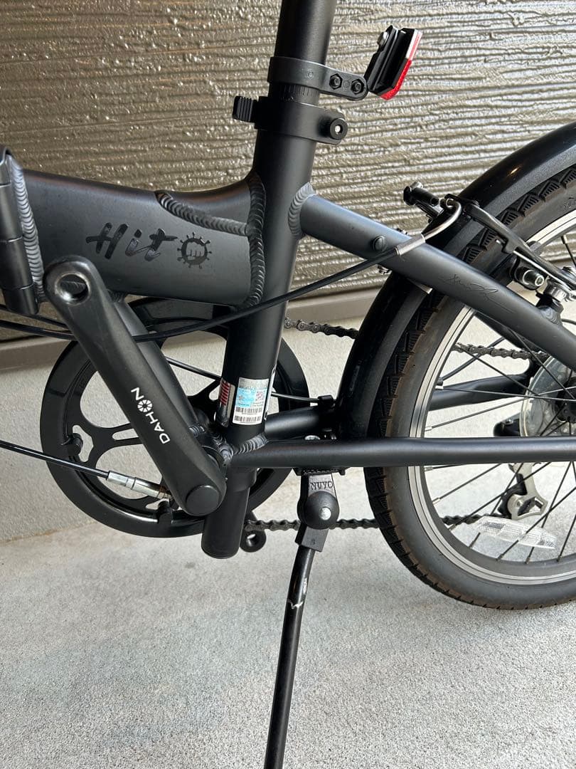 超美品　折りたたみ自転車 DAHON HIT シート　ペダル　新品未使用ブラック