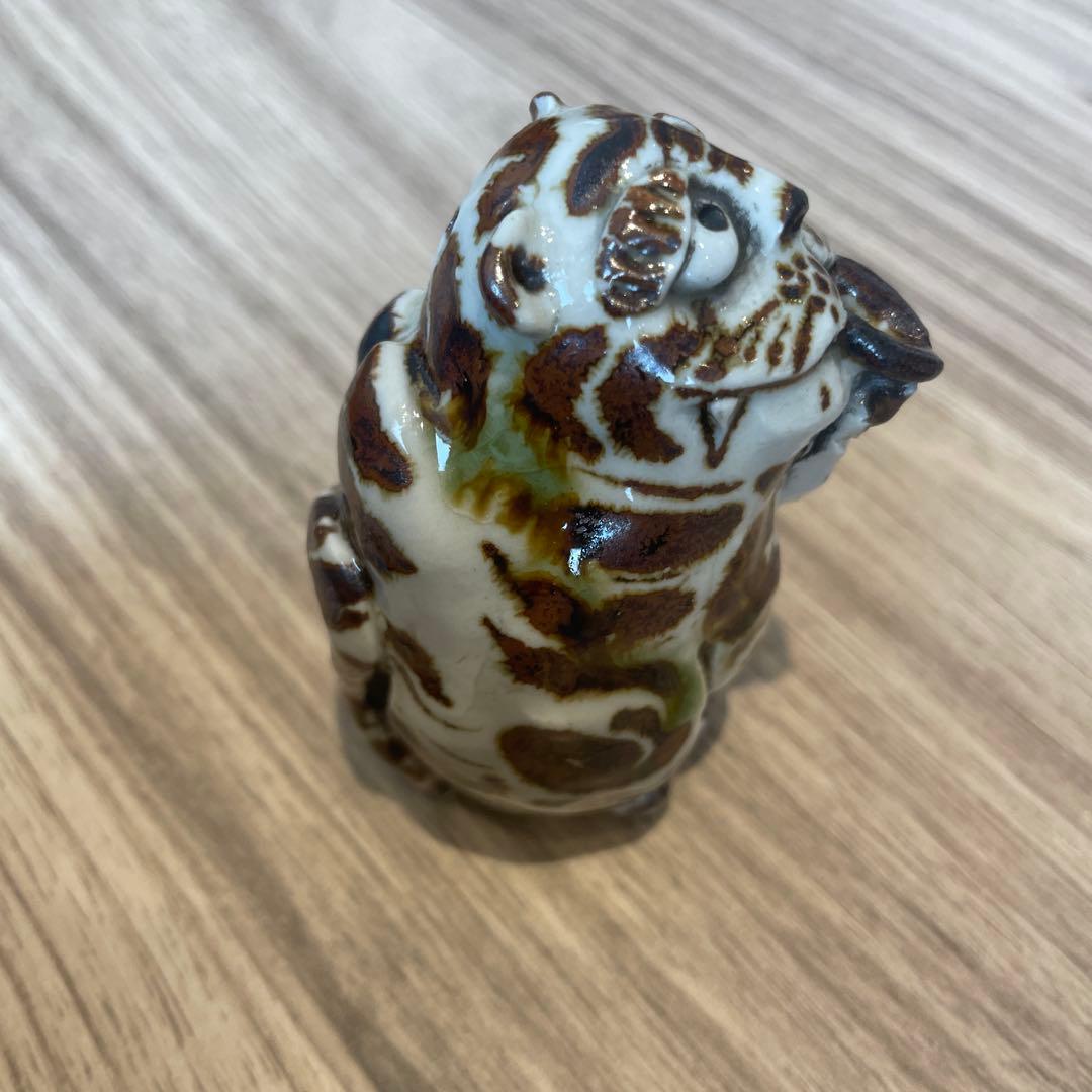 陶器製虎の装飾品　虎　水滴