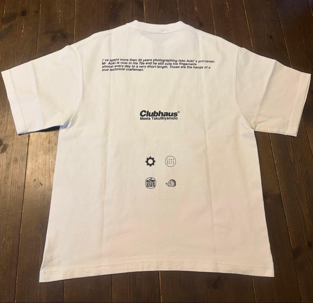 clubhaus TakuMiyamoto コラボ Tシャツ ホワイト