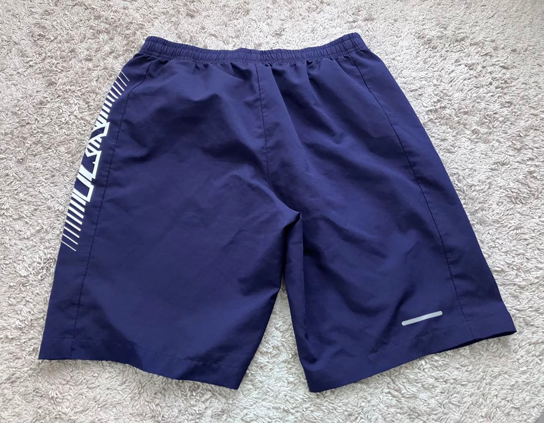 2XL アシックス JAPAN代表　レスリングチーム　ハーフパンツ ネイビー