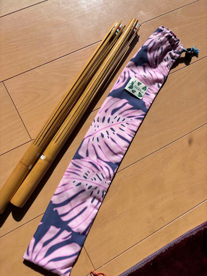【美品】プイリ　フラダンス用竹製2本セット