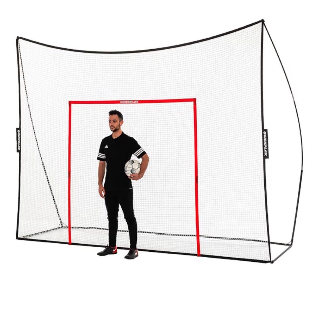【極美品】クイックプレイ メガネット 12×9ft 大型集球ネット 練習用