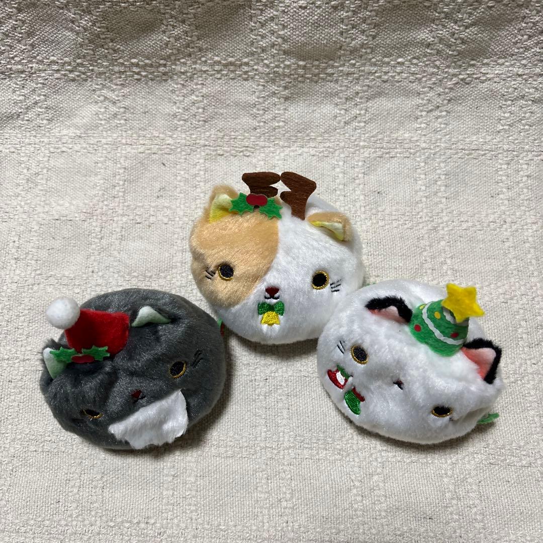 ねこだんご　クリスマスねこだんご　サンタ　トナカイ　ツリー　3点セット　三英貿易