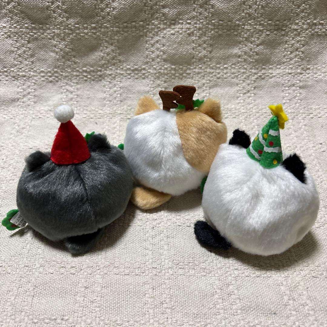 ねこだんご　クリスマスねこだんご　サンタ　トナカイ　ツリー　3点セット　三英貿易