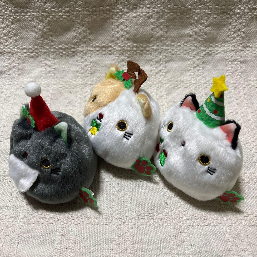 ねこだんご　クリスマスねこだんご　サンタ　トナカイ　ツリー　3点セット　三英貿易
