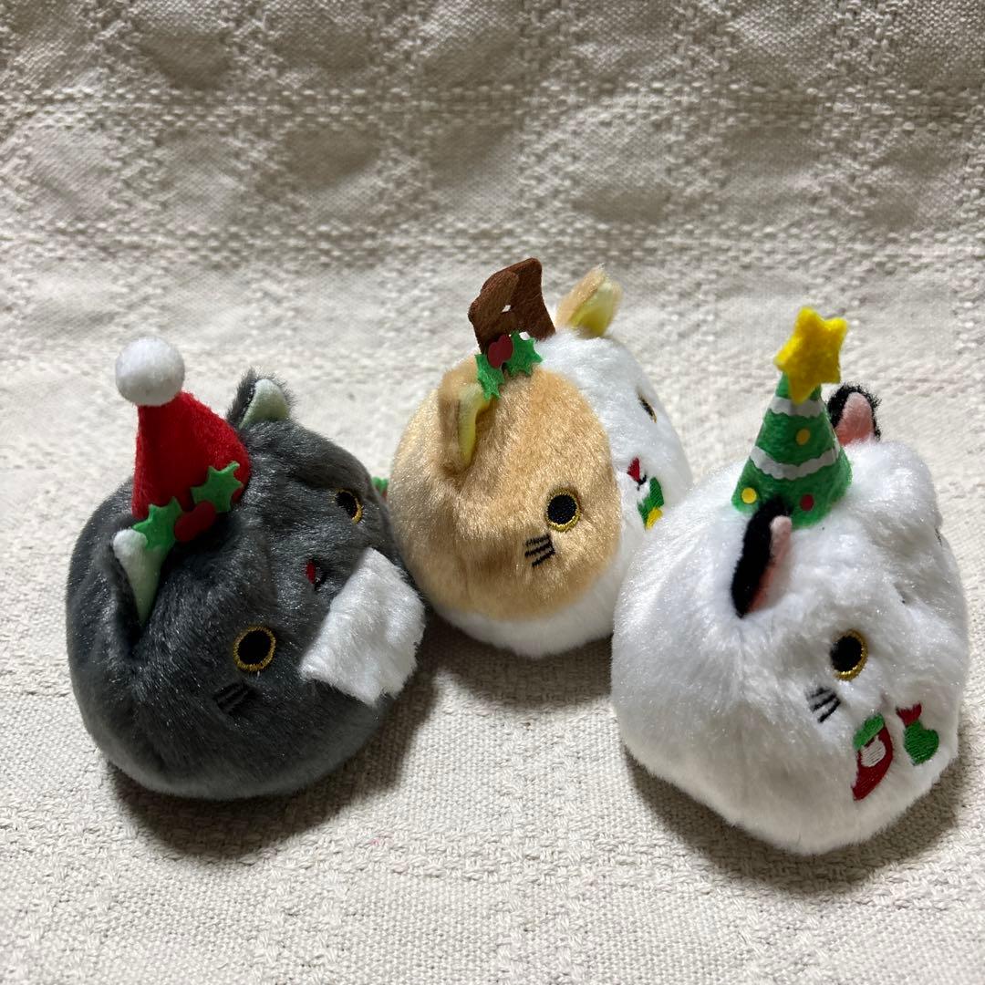 ねこだんご　クリスマスねこだんご　サンタ　トナカイ　ツリー　3点セット　三英貿易