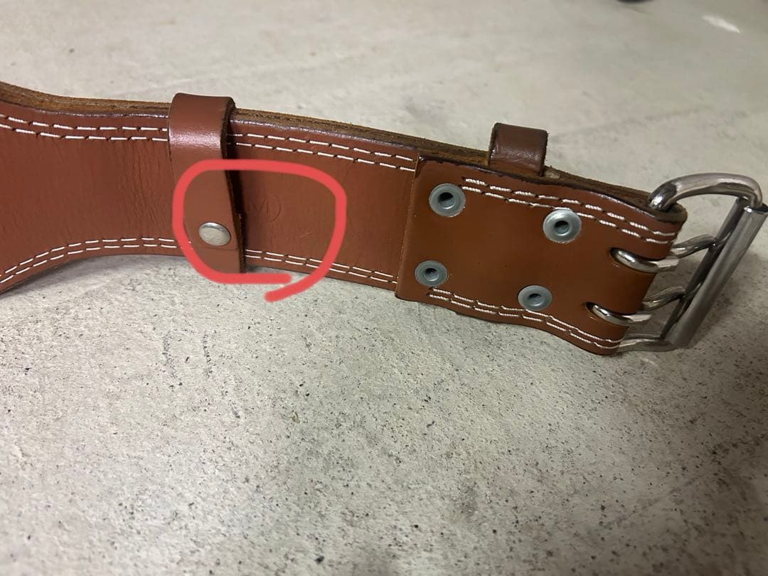 G3324 プロレザーウエイトトレーニングベルト M