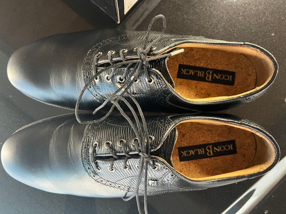 美品　FootJoy Icon Black ゴルフシューズ