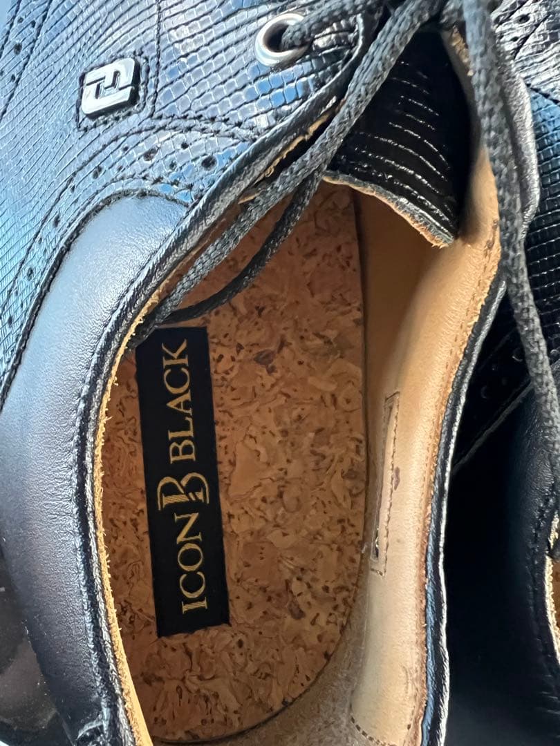 美品　FootJoy Icon Black ゴルフシューズ