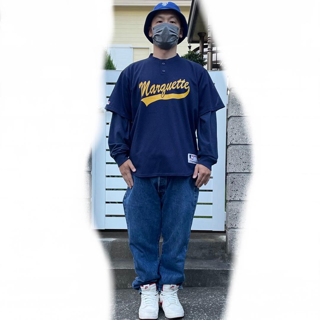 Majestic ミシガン州にあったマイナーチーム 大きめ 古着 ゲームシャツ