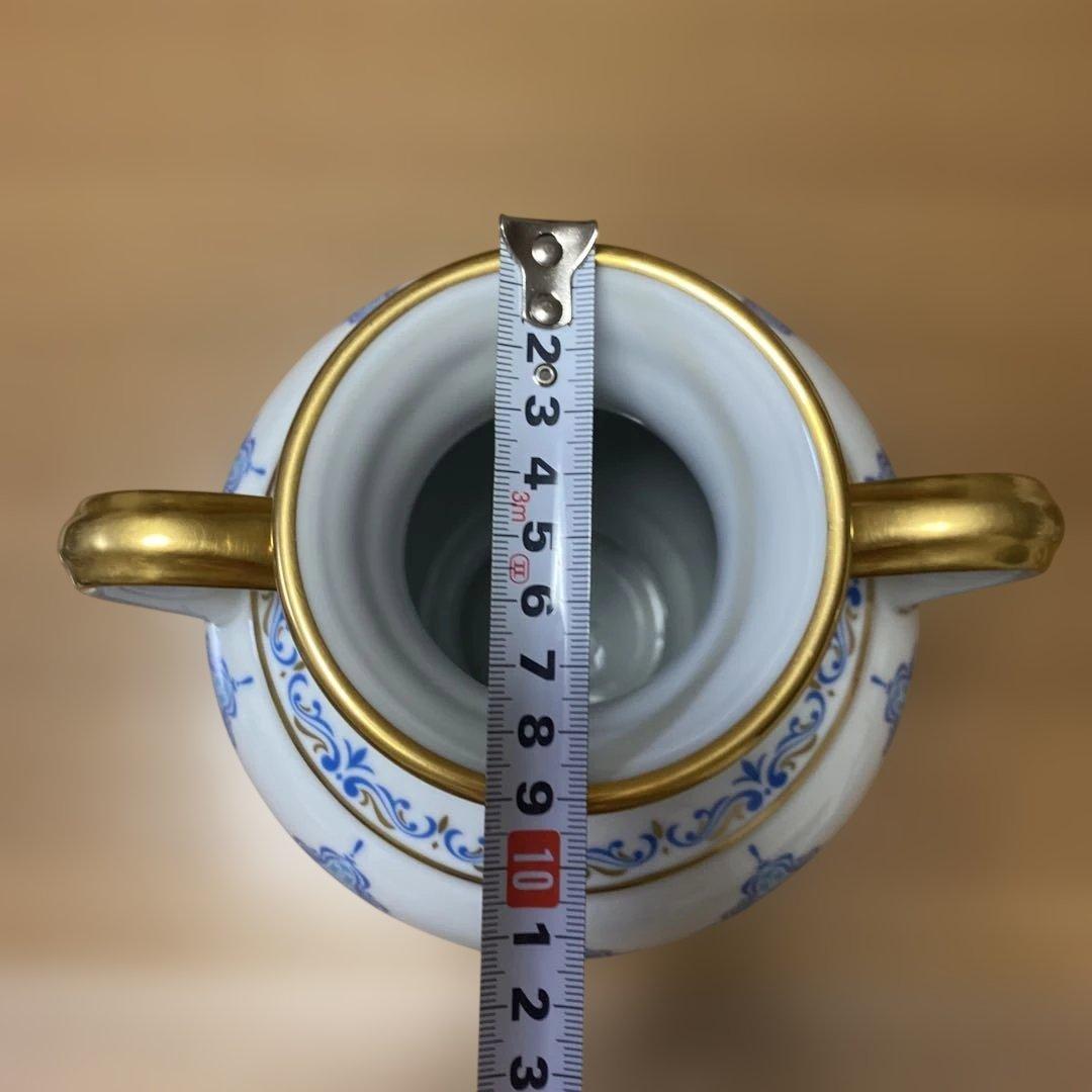Noritake ノリタケ 花瓶 白磁 耳付花瓶 花器