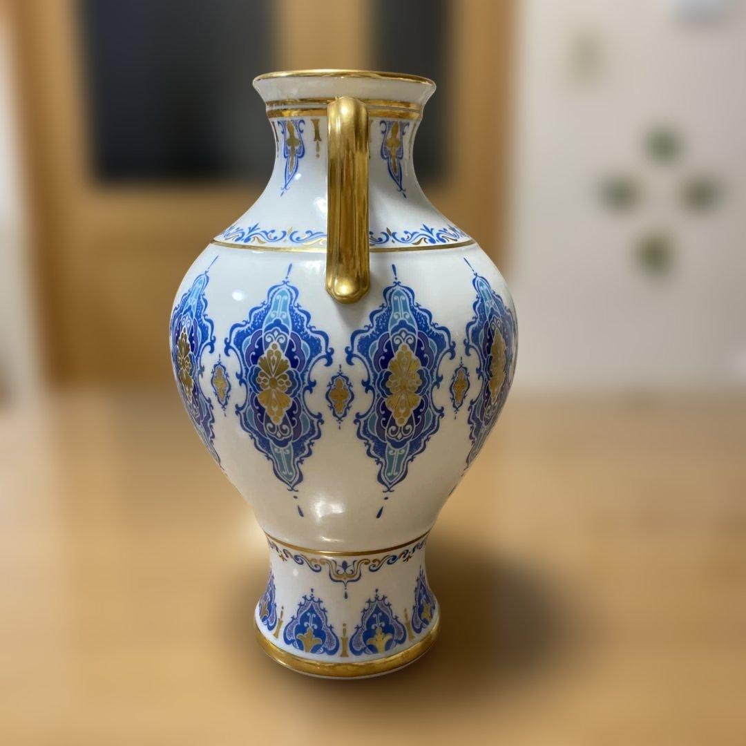 Noritake ノリタケ 花瓶 白磁 耳付花瓶 花器