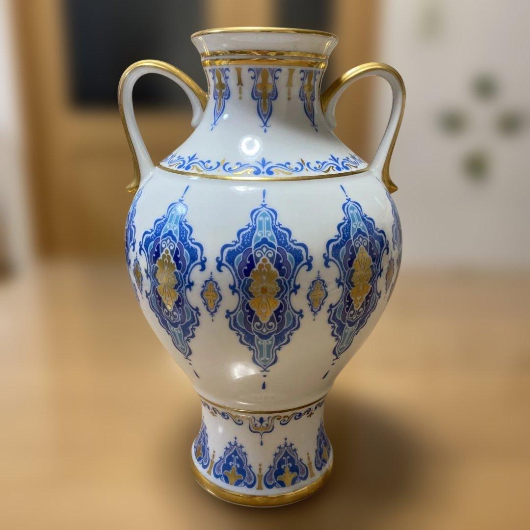 Noritake ノリタケ 花瓶 白磁 耳付花瓶 花器