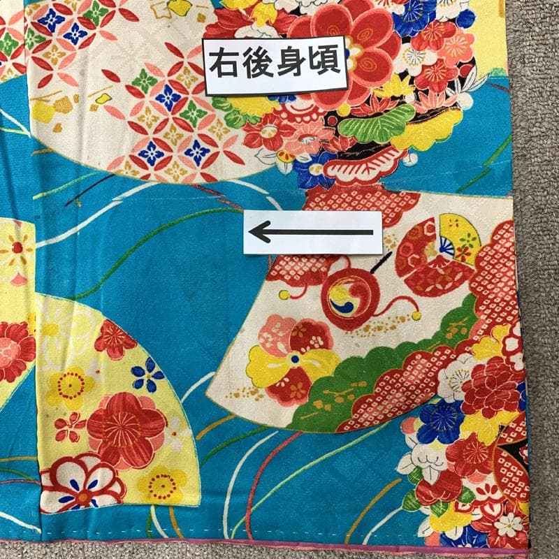 601aj60□ジュニア着物 アンティーク ハーフ成人式 卒業式 十三参り□良好