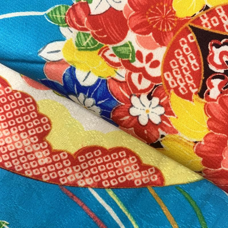 601aj60□ジュニア着物 アンティーク ハーフ成人式 卒業式 十三参り□良好