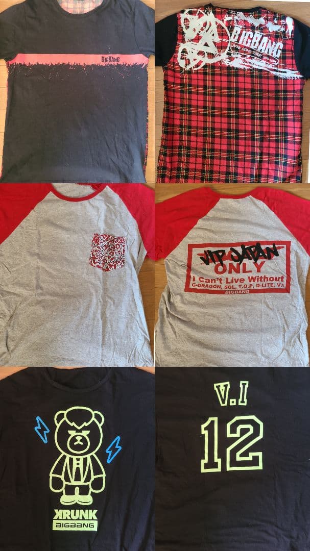 BIGBANG VIP JAPAN公式グッズセット Tシャツ