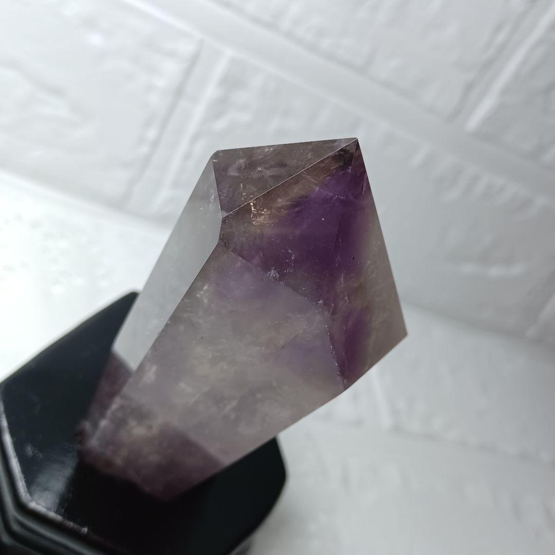 【虹入り/最強品質】六角柱ラベンダーアメジスト＊約304g＊　天然石 置物