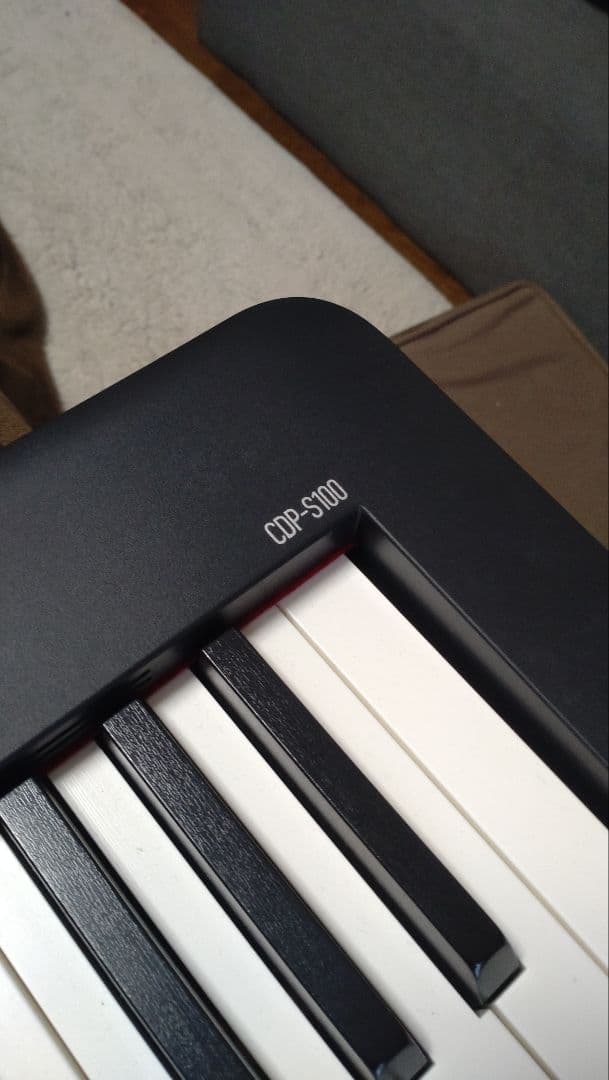 美品★CASIO 電子ピアノCDP-S100BK ハンマーアクション88鍵盤