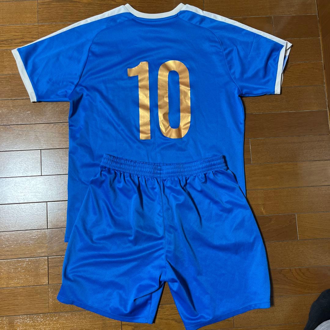 相洋高校サッカー部 練習着 エンブレムなし XL 青 10番