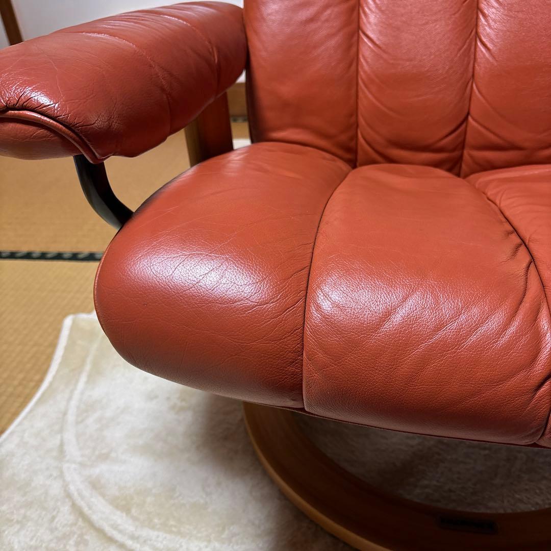 美品　エコーネス ストレスレス コン サル 本革リクライニングチェア