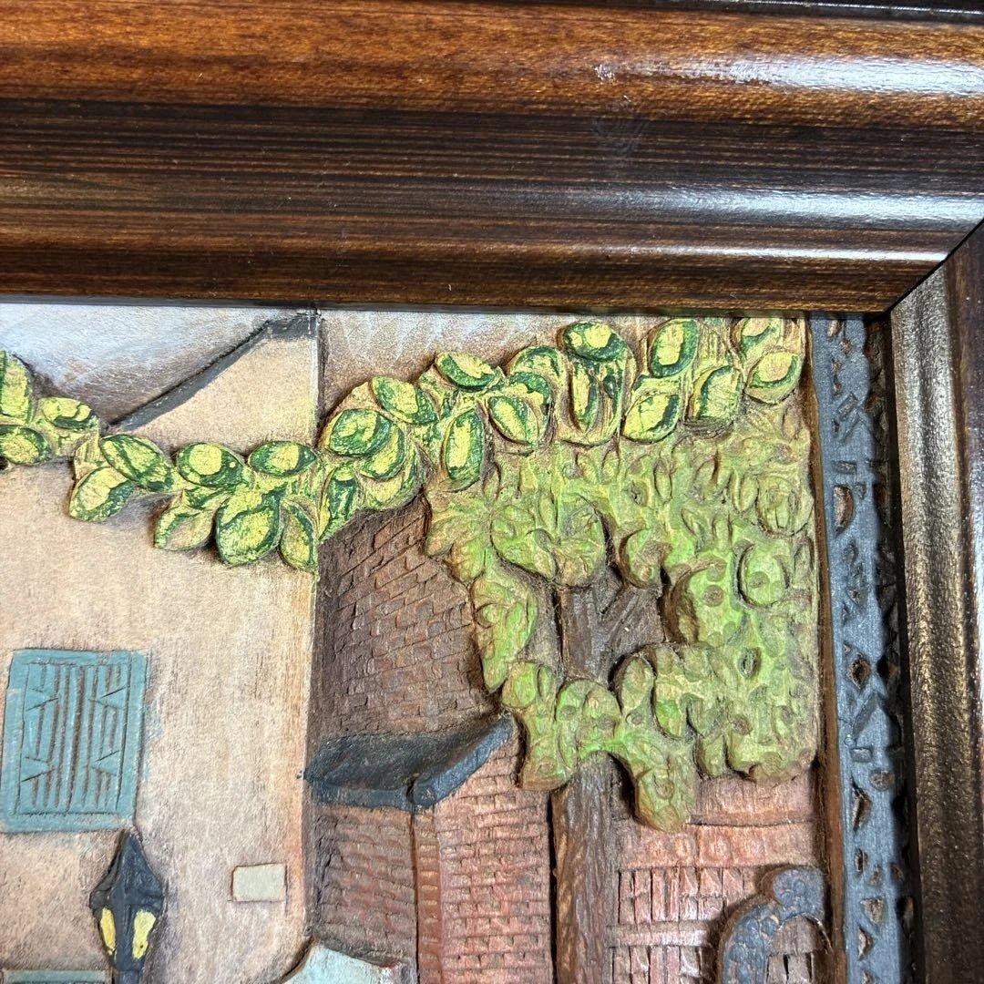 高級Hand Painted Woodgraph DORE’93 木彫り