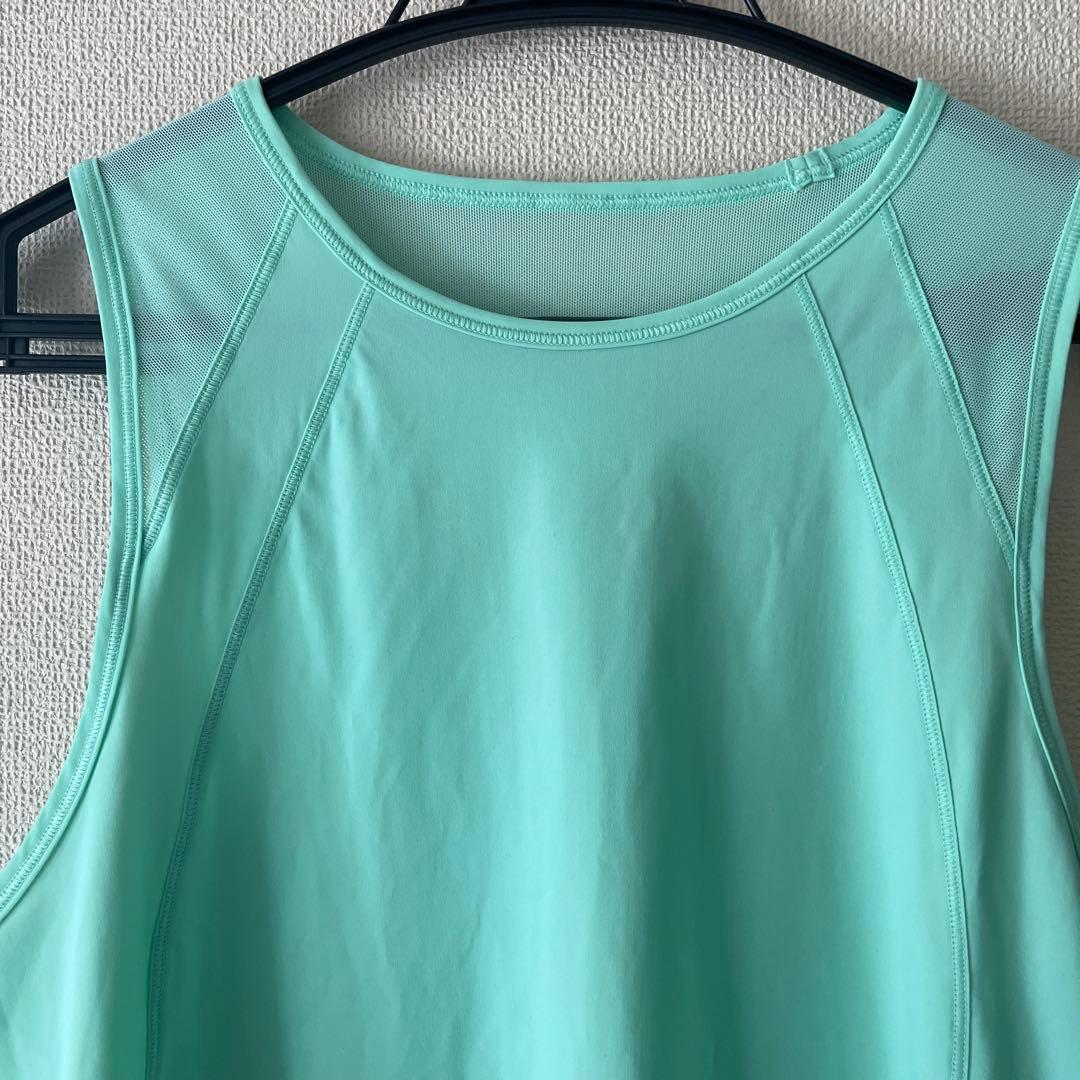 ルルレモンlululemon グリーンスカルプタンクトップ　サイズ6