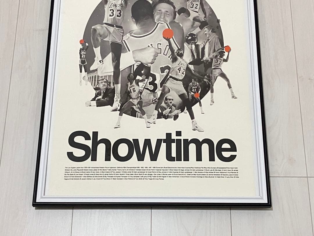 【額縁付き】NBA レイカーズ Showtime A2 ポスター オシャレ部屋