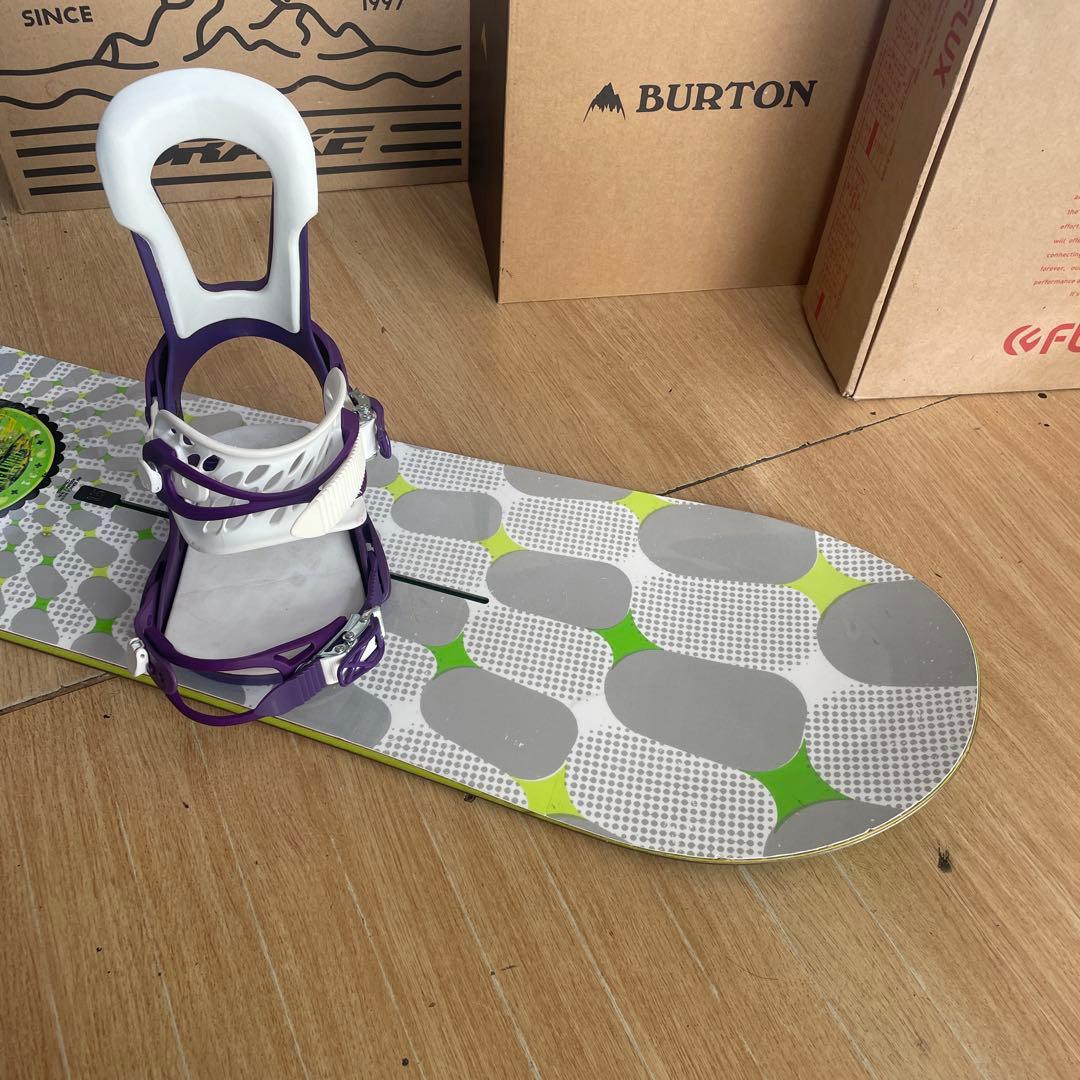 BURTON×LINK　バートン　バインディング付　希少137スノーボードセット