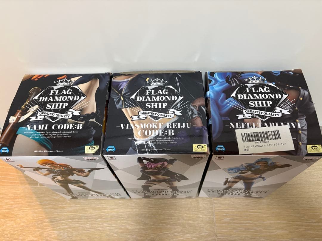 ワンピース フラッグダイヤモンドシップ ナミ　レイジュ　ビビ フィギュア