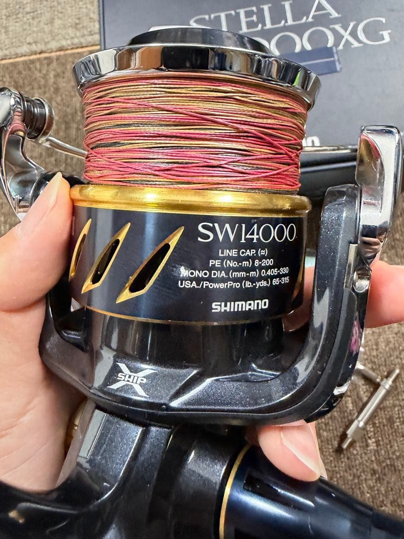 SHIMANO 13ステラSW 14000XG ゴメクサス　パワーハンドル付き