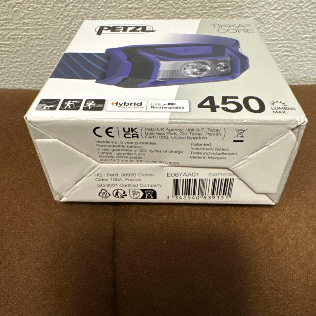 PETZL TIKKA CORE450　ラスト1点