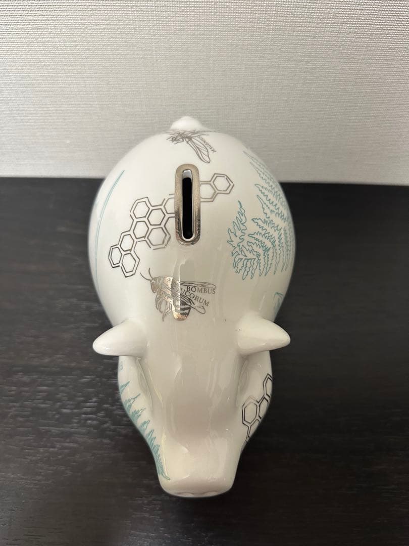 ティファニー ピギーバンク 貯金箱 陶器 ホワイト