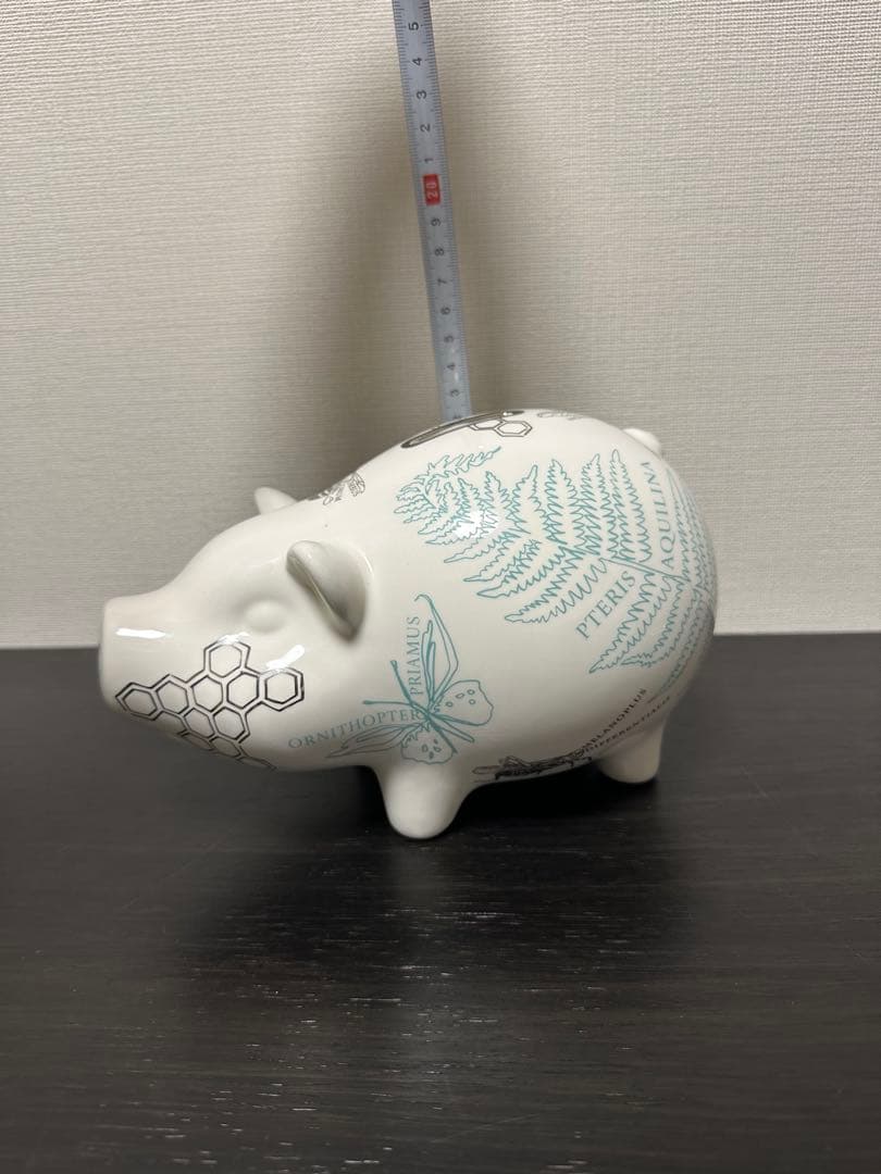 ティファニー ピギーバンク 貯金箱 陶器 ホワイト
