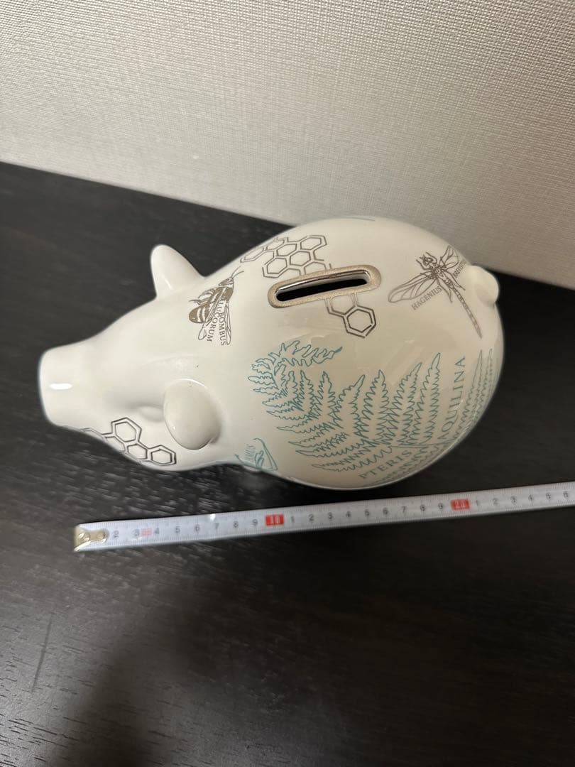 ティファニー ピギーバンク 貯金箱 陶器 ホワイト