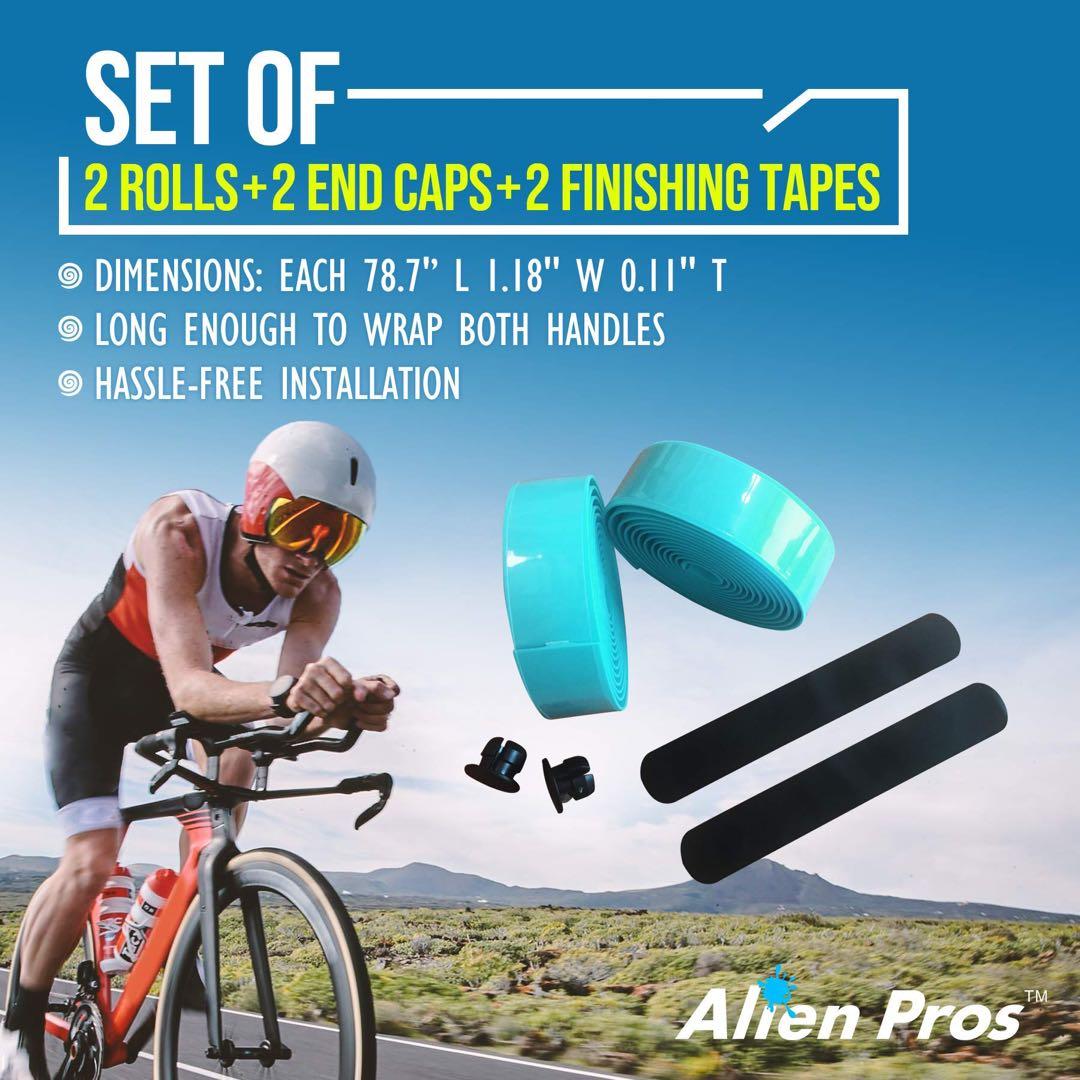 ✨1点限り✨ Alien Pros 自転車ハンドルバーテープ カラーブルー