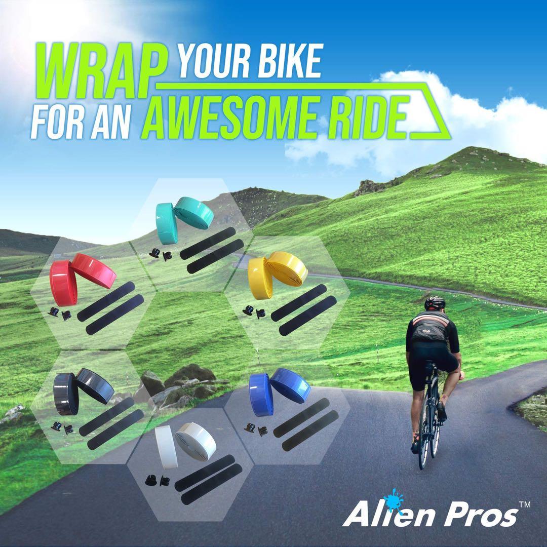 ✨1点限り✨ Alien Pros 自転車ハンドルバーテープ カラーブルー