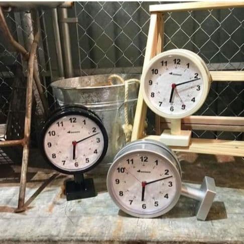DULTON ダブルフェイスクロック シルバー✩未使用品✩