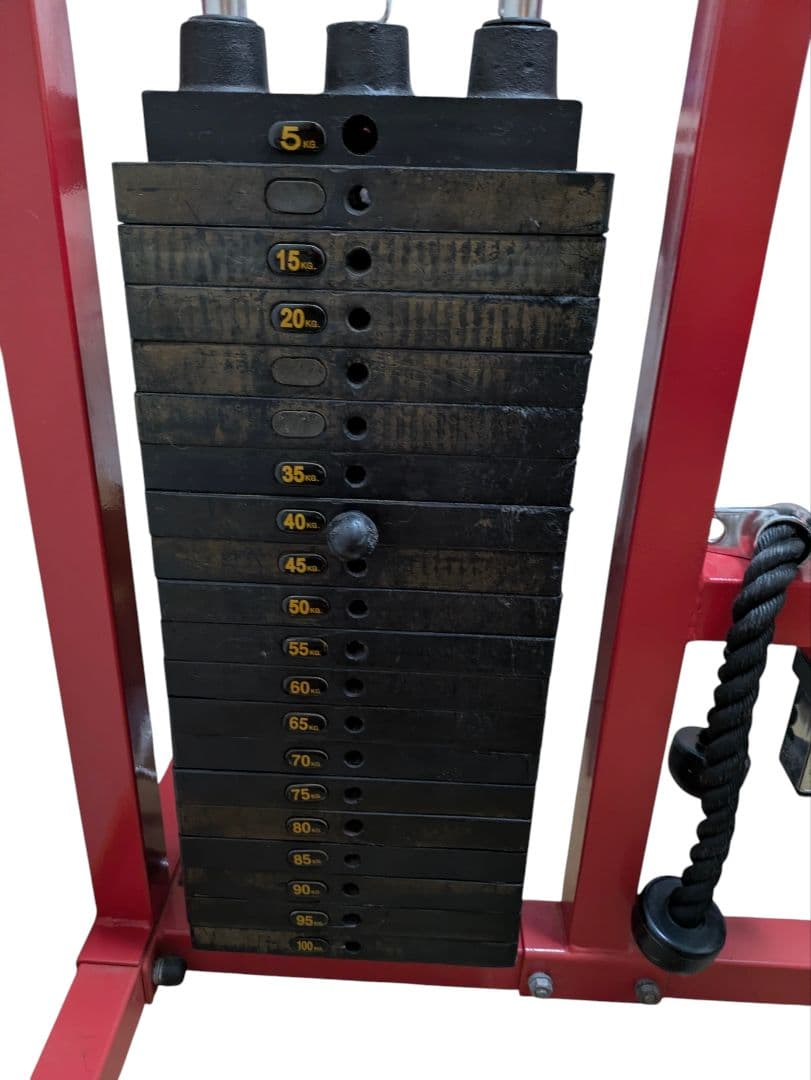 ワイヤー新品 100kg ラットマシン アタッチメント4種 ホームジム 業務用