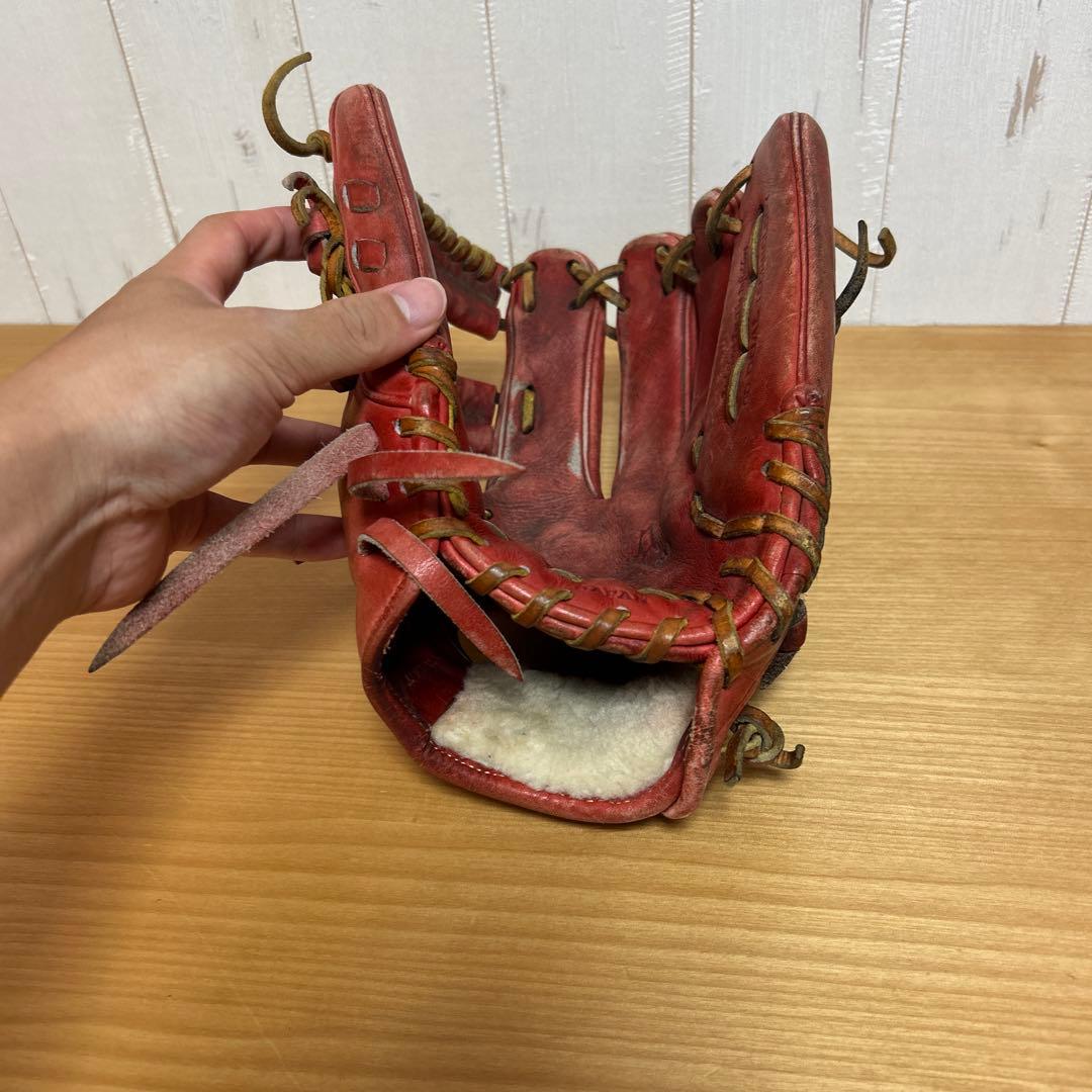 Wilson 赤 硬式グローブ 右投げ用