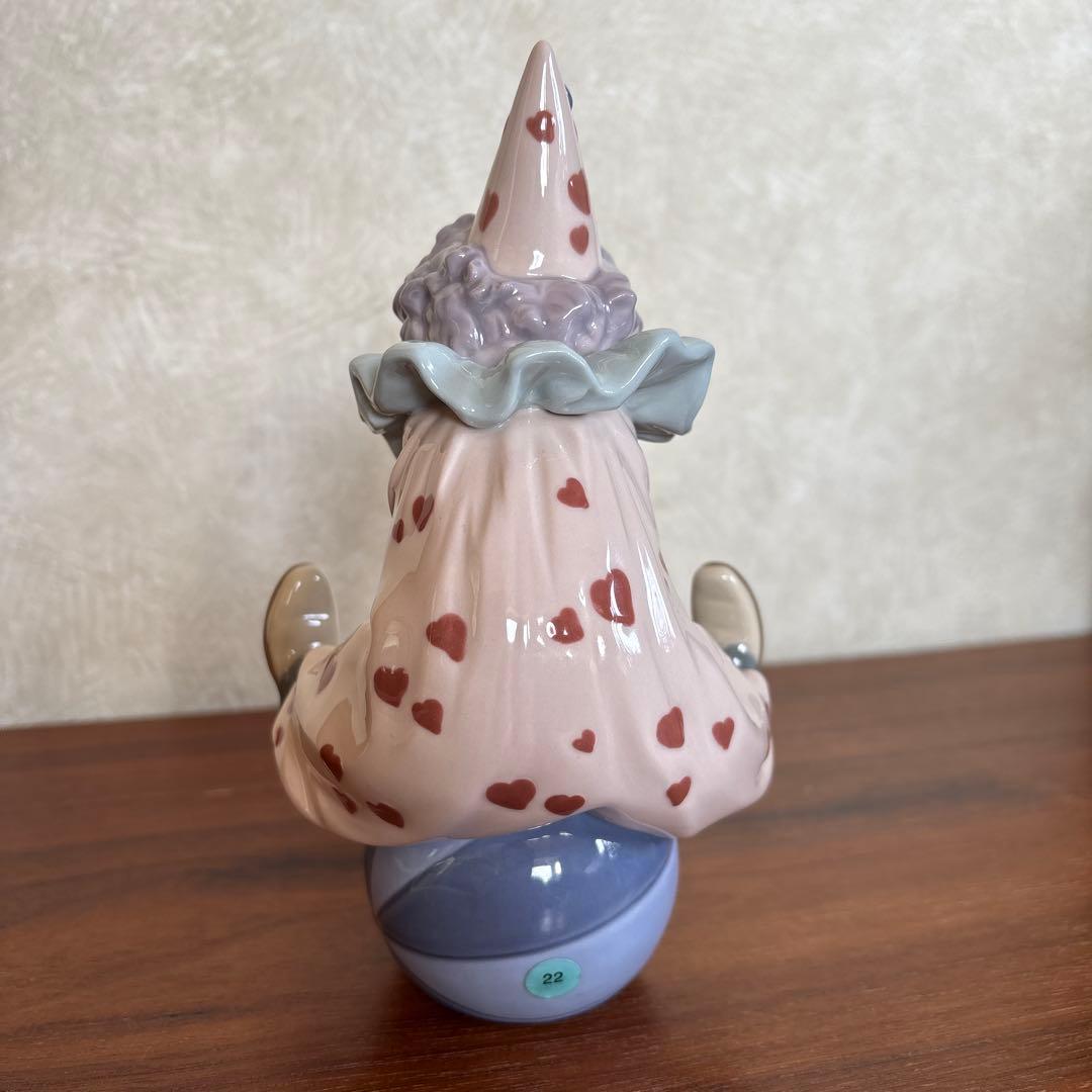 リヤドロ　陶磁器　ピエロと仔犬の置物２個セット 破損なし