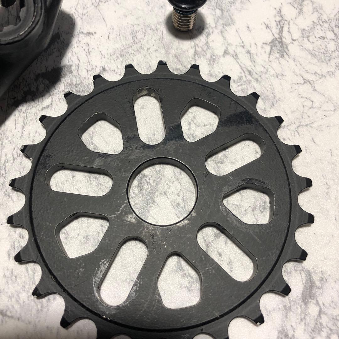 bmx クランクアーム フロントギアセット 25T未使用