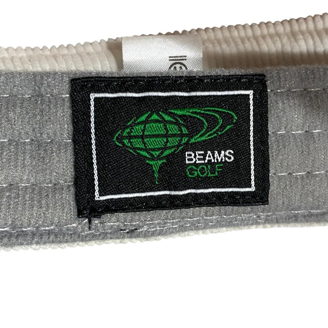 BEAMS GOLF ビームス ゴルフ コーデュロイ サンバイザー ホワイト