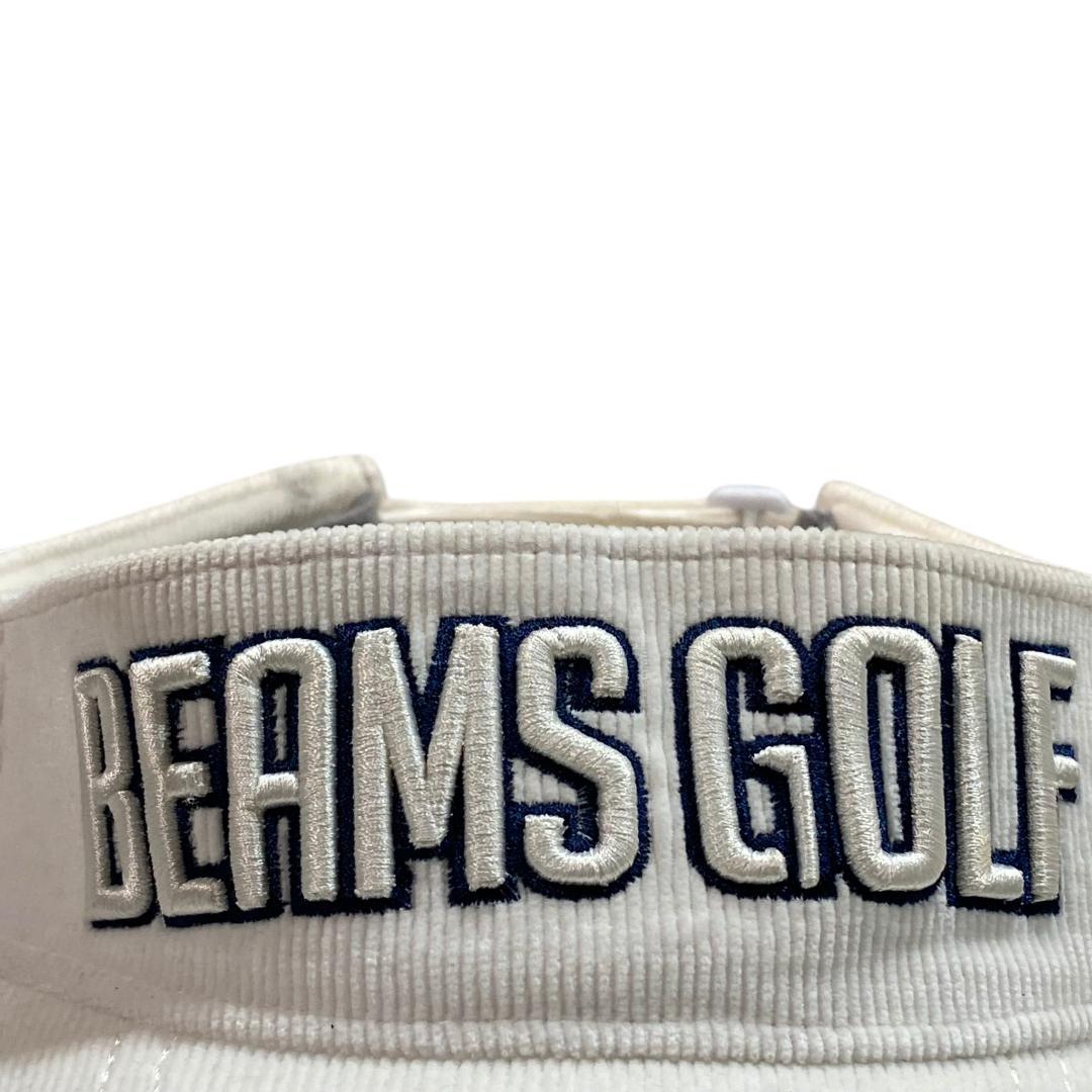 BEAMS GOLF ビームス ゴルフ コーデュロイ サンバイザー ホワイト