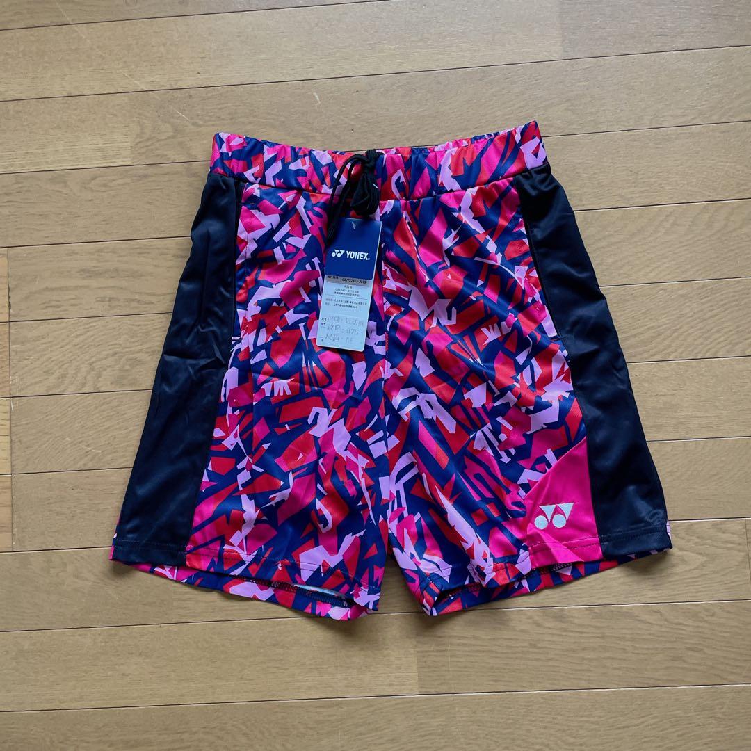 ヨネックスYONEX バドミントン日本代表モデルゲームパンツ　新品Lベリーピンク