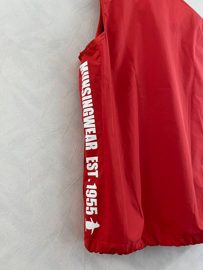 美品 Munsingwear フルジップベスト M メンズ マンシングウェア