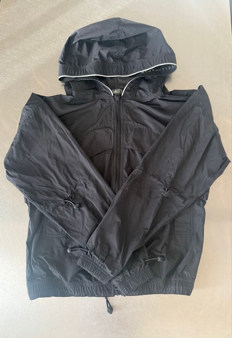 adidasステラマッカートニーxs 黒ブルゾン美品