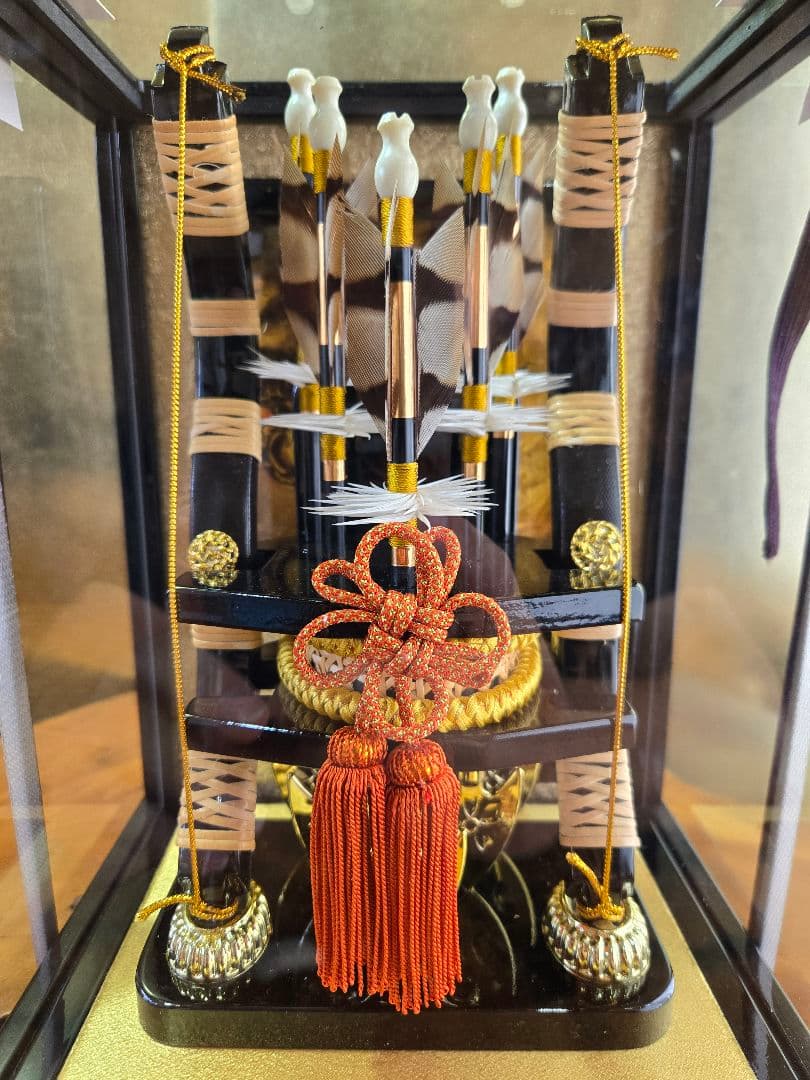 【展示品限り】正月飾り　破魔弓　ケース飾り　※閉店セール　Y7