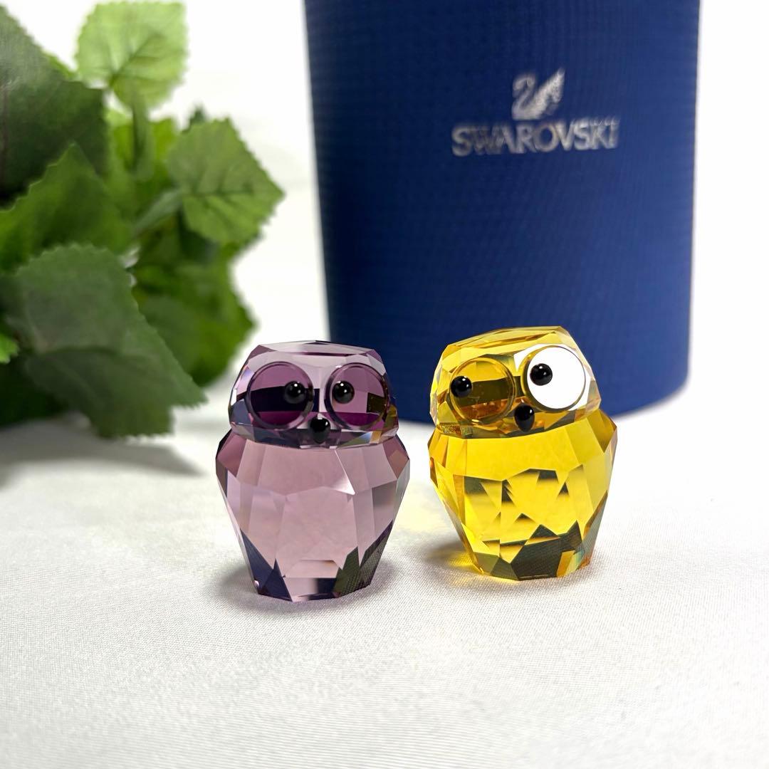 未使用　Swarovski スワロフスキー フクロウ　お着物　レア　限定品　箱付