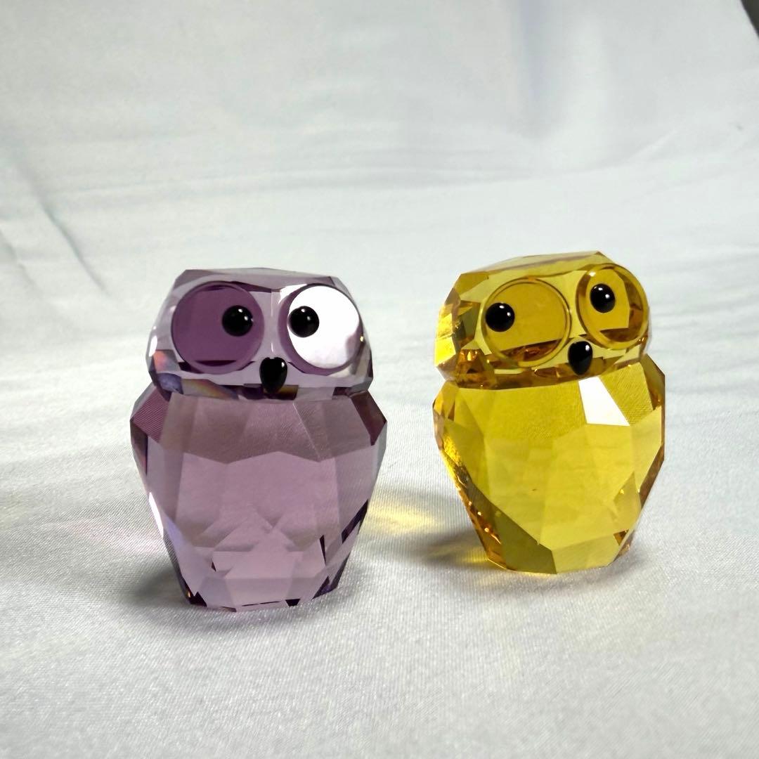 未使用　Swarovski スワロフスキー フクロウ　お着物　レア　限定品　箱付