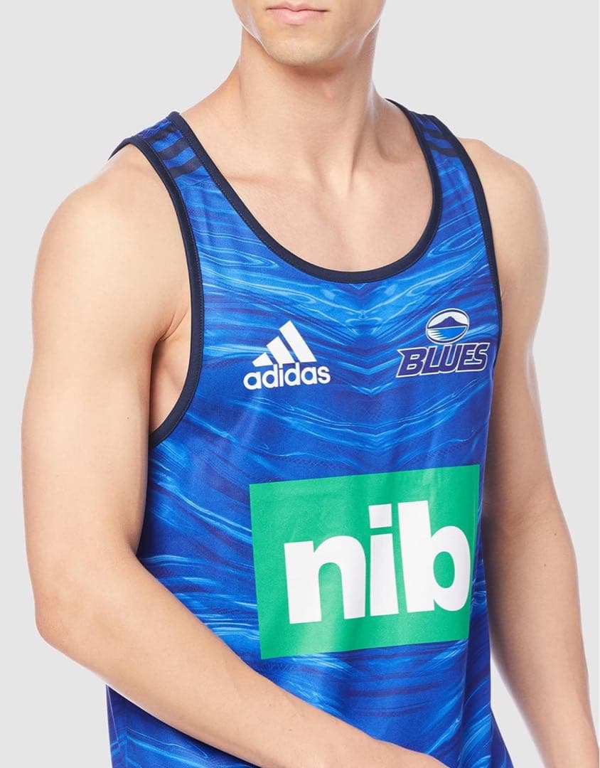 adidasスーパーラグビー　NZブルーズ　タンクトップ　XO